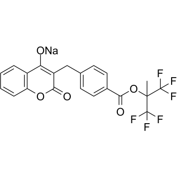 Tecarfarin sodium Chemical Structure