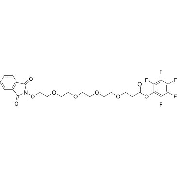 NHPI-PEG4-C2-Pfp ester Chemical Structure