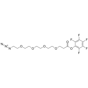 N3-PEG4-C2-Pfp ester Chemical Structure