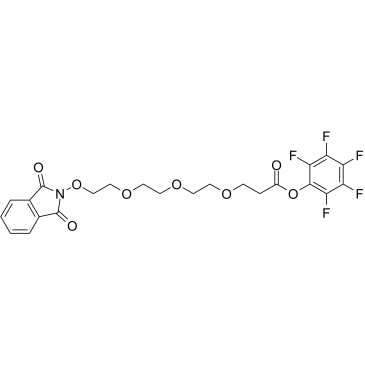 NHPI-PEG3-C2-Pfp ester Chemical Structure