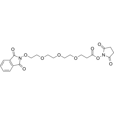 NHPI-PEG3-C2-NHS ester Chemical Structure