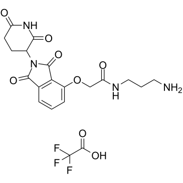 Thalidomide-O-amido-C3-NH2 (TFA) Chemical Structure