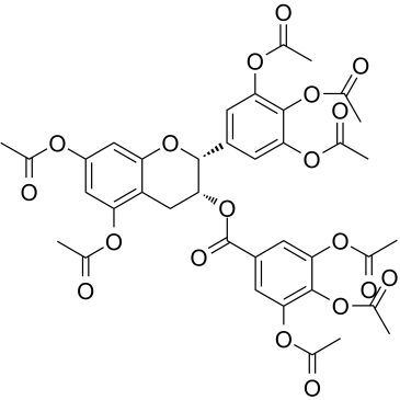 EGCG Octaacetate Chemical Structure