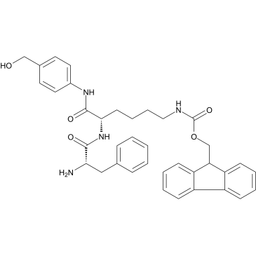 Phe-Lys(Fmoc)-PAB Chemical Structure