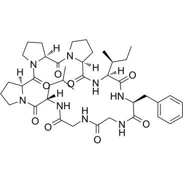 Heterophyllin B Chemical Structure