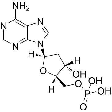 2'-Deoxyadenosine-5'-monophosphate Chemical Structure