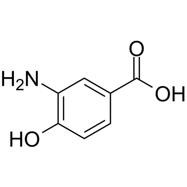 3-Amino-4-hydroxybenzoic acid Chemical Structure