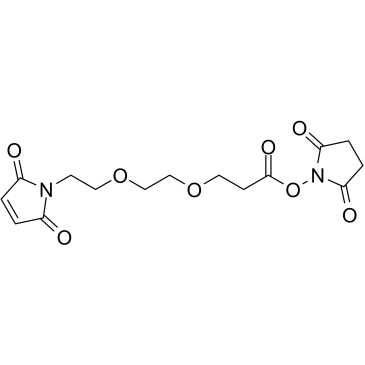 Mal-PEG2-NHS ester Chemical Structure