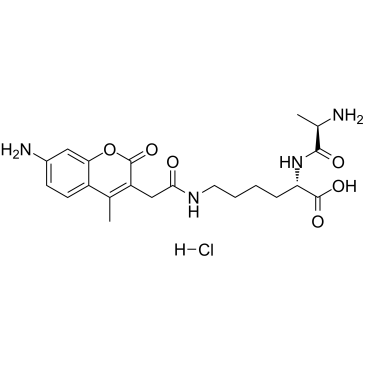 D-Ala-Lys-AMCA hydrochloride Chemical Structure