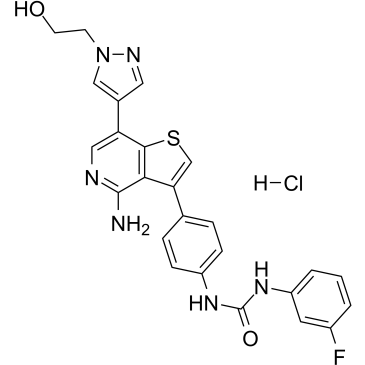Ilorasertib hydrochloride Chemical Structure