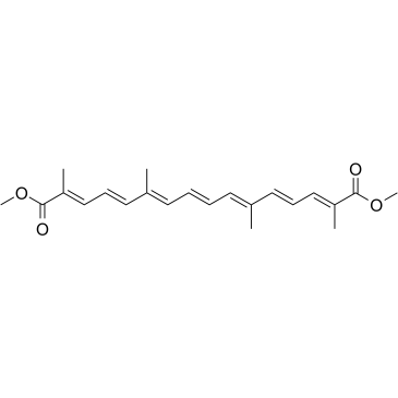 Crocetine dimethyl ester Chemical Structure