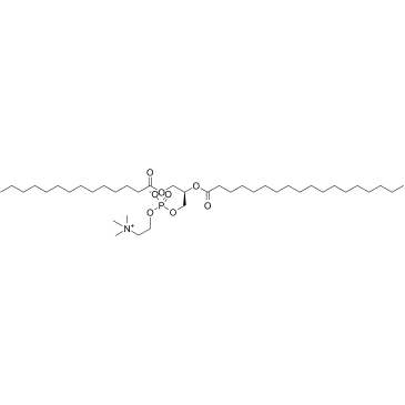1-Myristoyl-2-stearoyl-sn-glycero-3-phosphocholine Chemical Structure