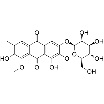 Aurantio-obtusin β-D-glucoside Chemical Structure