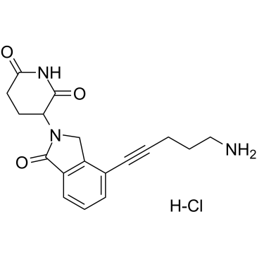 Lenalidomide-propargyl-C2-NH2 hydrochloride Chemical Structure