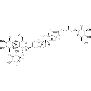 Pseudoprotodioscin Chemical Structure