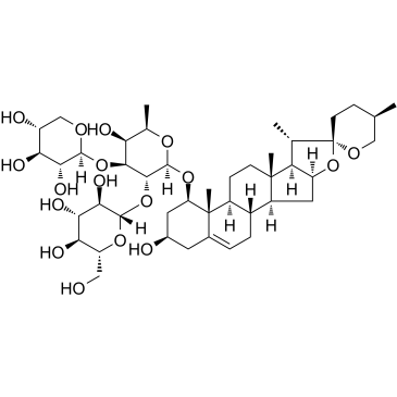 Saponin C, from Liriope muscari Chemical Structure