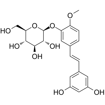 Rhapontigenin 3'-O-glucoside Chemical Structure