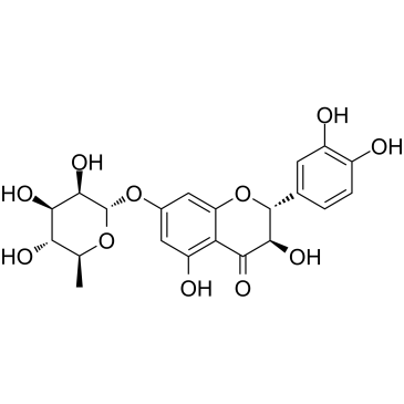 Taxifolin 7-O-rhamnoside Chemical Structure
