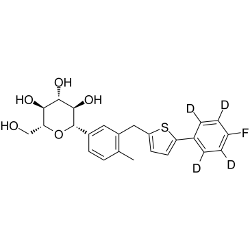 Canagliflozin D4 Chemical Structure