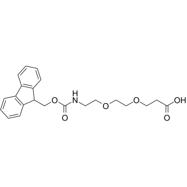 Fmoc-NH-PEG2-CH2CH2COOH Chemical Structure