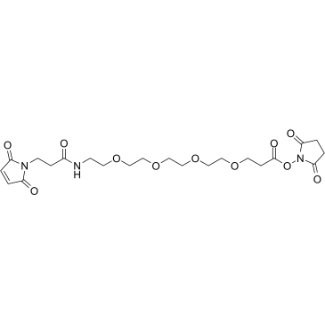 Mal-amido-PEG4-NHS ester Chemical Structure