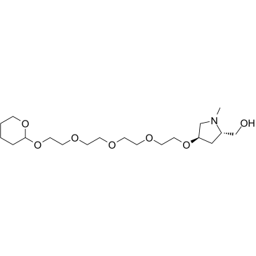 THP-PEG4-Pyrrolidine(N-Me)-CH2OH Chemical Structure