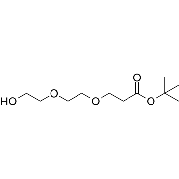 Hydroxy-PEG2-(CH2)2-Boc Chemical Structure