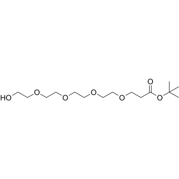 Hydroxy-PEG4-(CH2)2-Boc Chemical Structure