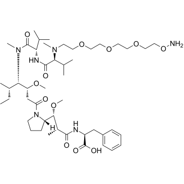 PEG4-aminooxy-MMAF Chemical Structure
