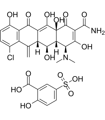 Meclocycline Sulfosalicylate Salt Chemical Structure