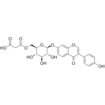 6"-O-Malonyldaidzin Chemical Structure