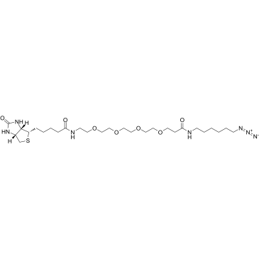 Biotin-PEG4-Amide-C6-Azide Chemical Structure