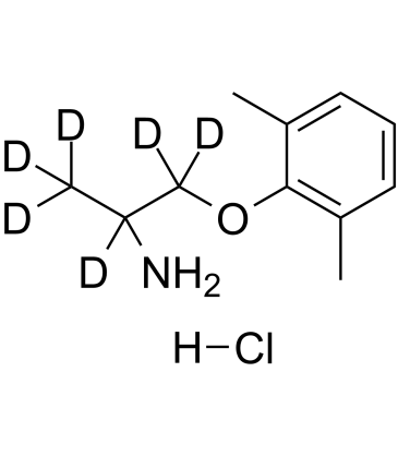 Mexiletine D6 hydrochloride Chemical Structure