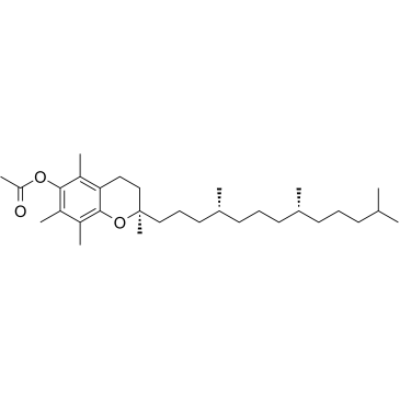 D-α-Tocopherol acetate Chemical Structure