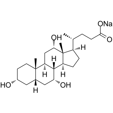 Cholic acid sodium Chemical Structure
