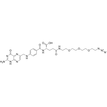 Folate-PEG3-azide Chemical Structure