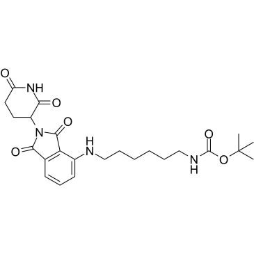 Thalidomide-NH-C6-NH-Boc Chemical Structure