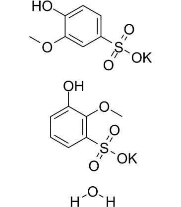 Potassium guaiacolsulfonate hemihydrate Chemical Structure