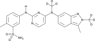 Pazopanib-d6 Chemical Structure