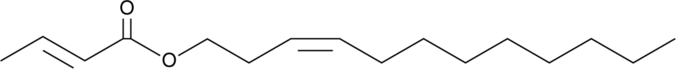 Z3-Dodecenyl E2-butenoate Chemical Structure