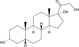 Tetrahydro-11-deoxy Cortisol Chemical Structure
