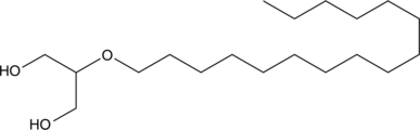 2-O-Hexadecyl Glycerol Chemical Structure