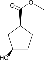 (1S,3R)-3-Hydroxycyclopentane carboxylic acid methyl ester Chemical Structure