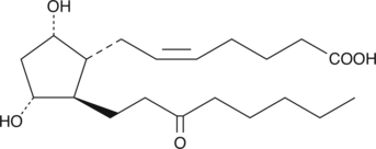 13,14-dihydro-15-keto Prostaglandin F2α Chemical Structure