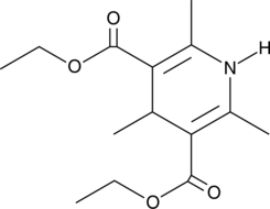 Diethyl 1,4-dihydro-2,4,6-trimethyl-3,5-pyridinedicarboxylate Chemical Structure