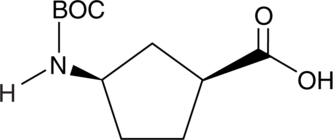 BOC-(1S,3R)-3-Aminocyclopentanecarboxylic acid Chemical Structure