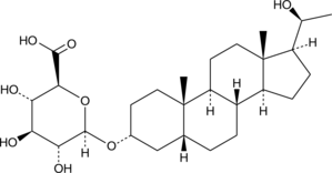 Pregnanediol-3-Glucuronide Chemical Structure