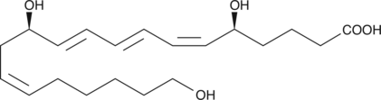 20-hydroxy Leukotriene B4 Chemical Structure