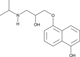 5-hydroxy Propranolol Chemical Structure