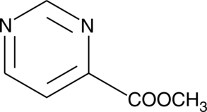 methyl 4-Pyrimidine Carboxylate Chemical Structure